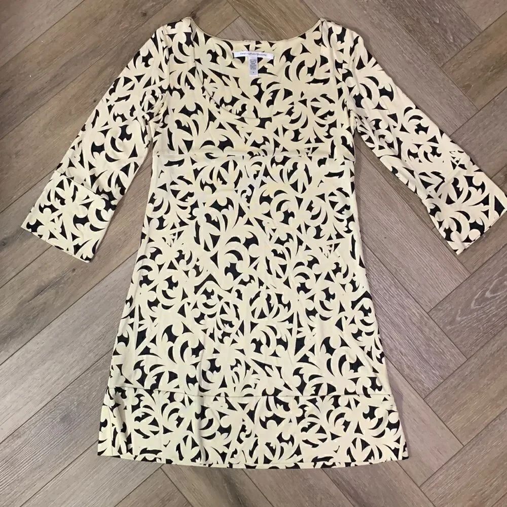 Diane Von Furstenberg Silk Laetitia Printed Fit & Flare Dress